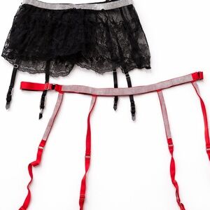 Victoria's Secret Red Lace Bra Straps